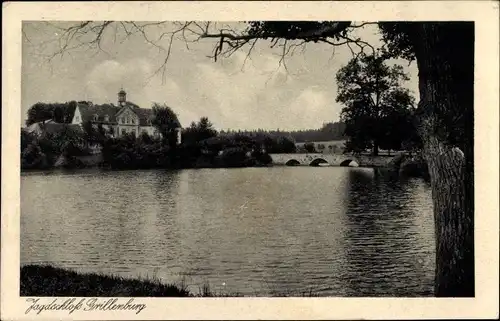 Ak Grillenburg Tharandt Sachsen, Königliches Jagdschloss Grillenburg