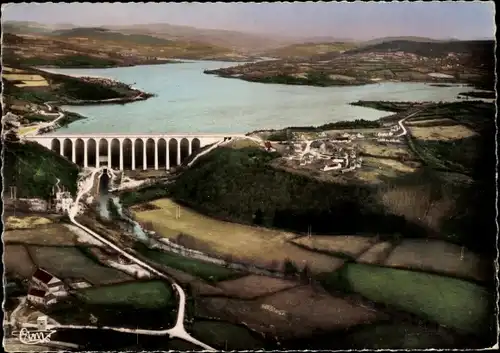 Ak Nièvre, Lac de Panneciere, Barrage, Fliegeraufnahme