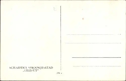 Ak Schaefer's Sprookjesstad Lilliput, In der Stadt