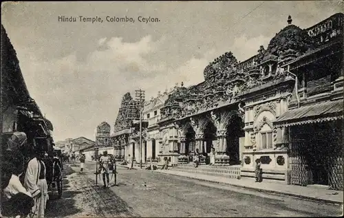 Ak Colombo Ceylon Sri Lanka, Hindu Temple