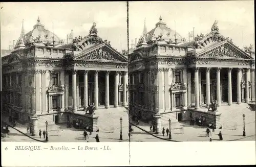 Stereo Ak Bruxelles Brüssel, La Bourse