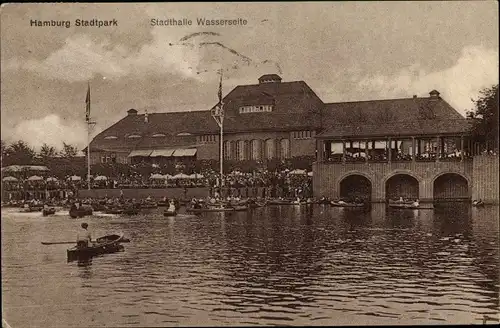 Ak Hamburg Mitte Altstadt, Stadthalle, Wasserseite