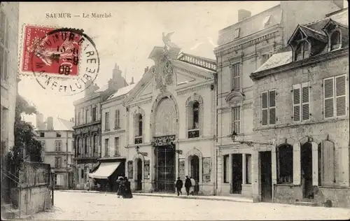 Ak Saumur Maine et Loire, Le Marché