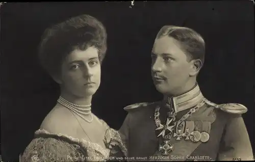 Ak Eitel Friedrich Prinz von Preussen, Sophie Charlotte von Oldenburg, RPH 5139