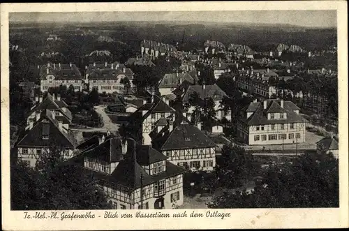 Ak Grafenwöhr Oberpfalz, Truppenübungsplatz, Blick vom Wasserturm, Ostlager