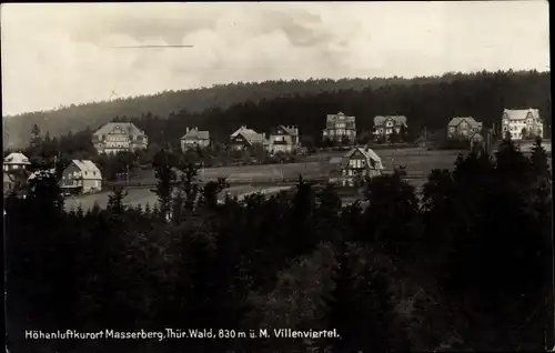 Ak Masserberg in Thüringen, Villenviertel