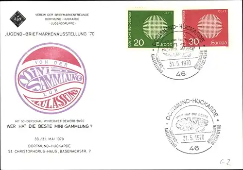 Ak Huckarde Dortmund im Ruhrgebiet, Jugend Briefmarkenausstellung 1970, Basenachstraße 7