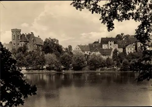 Ak Ronneburg in Thüringen, Am Baderteich