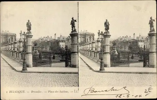 Stereo Ak Bruxelles Brüssel, Place des Sablons