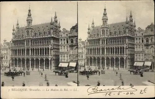 Stereo Ak Bruxelles Brüssel, La Maison du Roi