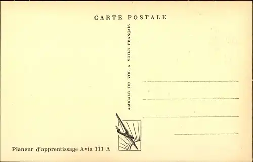 Ak Aviation, Avion Planeur d'apprentissage Avia 111 A, Segelflugzeug