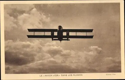 Ak Cie Air Union Le Rayon d'Or, Avion Liore et Olivier, Le Rayon d'Or dans les Nuages
