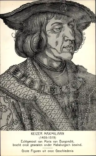 Künstler Ak Keizer Maximiliaan, Portrait, Kaiser Maximilian I
