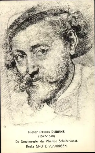 Künstler Ak Flämischer Maler Pieter Paulus Rubens, Portrait