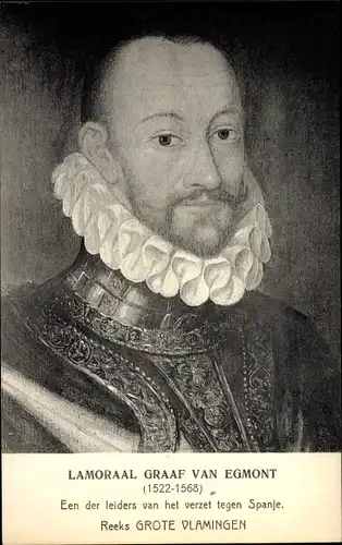 Künstler Ak Lamoraal Graaf van Egmont, Statthalter von Flandern, Portrait