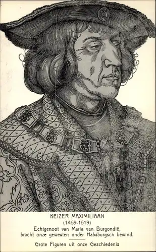 Künstler Ak Keizer Maximilian, Kaiser Maximilian, Portrait