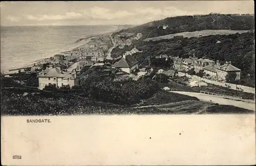 Ak Sandgate Kent England, Blick auf den Ort