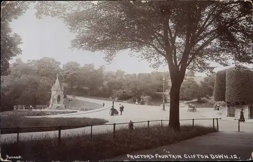 Ak Bristol South West England, Proctor's Fountain, Clifton Down
