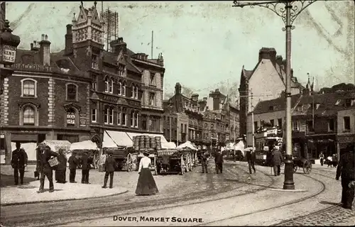 Ak Dover Kent England, Market Square