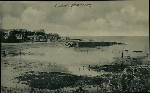 Ak Broadstairs Kent, View from the Jetty