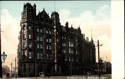 Ak Manchester England, Midland Hotel