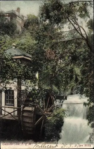 Ak Onchan Isle of Man, Groudle Glen, Wassermühle