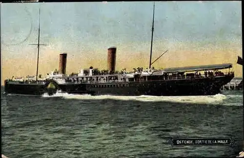 Ak Oostende Ostende Westflandern, Sortie de la Malle