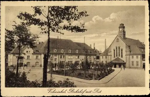 Ak Vohwinkel Wuppertal, Bahnhof mit Post