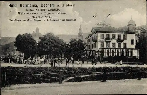 Ak Cochem an der Mosel, Hotel Germania