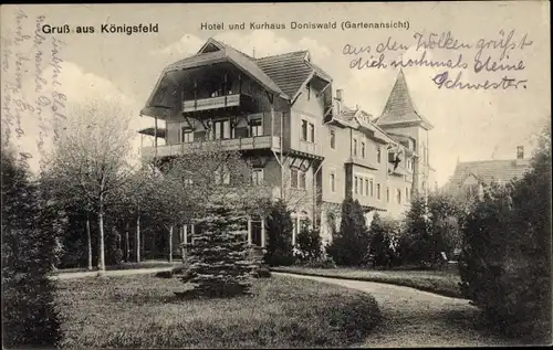 Ak Königsfeld im Schwarzwald, Hotel, Kurhaus Doniswald