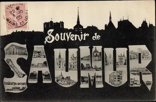 Buchstaben Ak Saumur Maine et Loire, miniatures