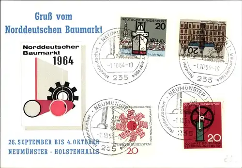 Ak Neumünster in Holstein, Norddeutscher Baumarkt  1964, Holstenhalle