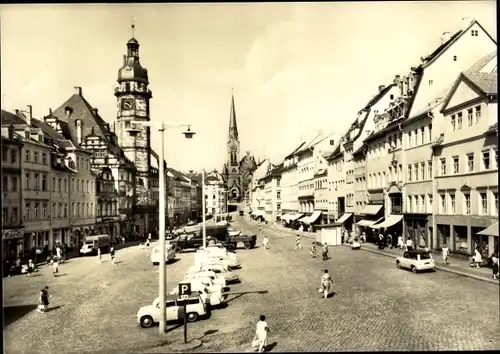 Ak Altenburg in Thüringen, Markt, Parkplatz