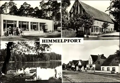 Ak Himmelpfort Fürstenberg an der Havel, Brauhaus, Modersitzsee