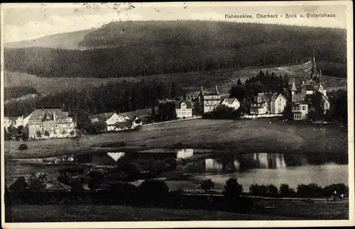 Ak Hahnenklee Bockswiese Goslar im Harz, Blick vom Victoriahaus