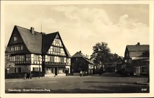 Ak Ilsenburg am Nordharz, Ernst Thälmann Platz