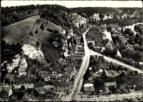 Ak Orival Seine Maritime, La Route des Roches