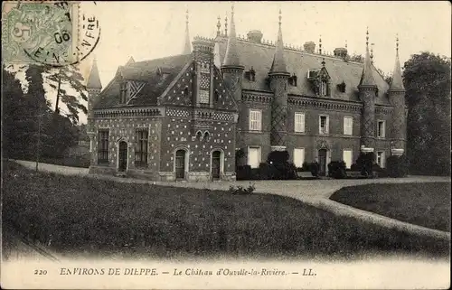 Ak Ouville la Riviere Seine Maritime, Chateau