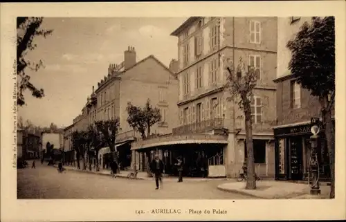 Ak Aurillac Cantal, Place du Palais