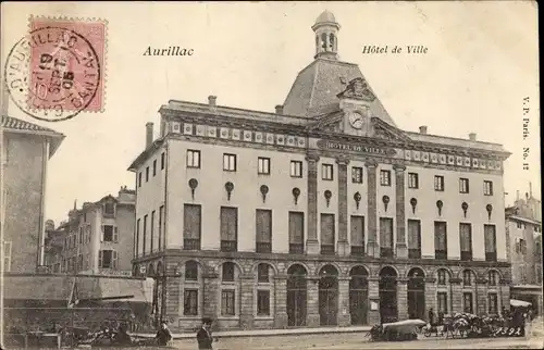 Ak Aurillac Cantal, Hotel de Ville