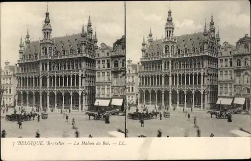 Stereo Ak Bruxelles Brüssel, La Maison du Roi