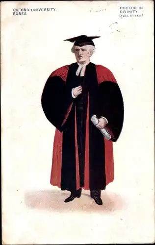Studentika Ak Oxford South East England, University Robes, Doctor in Divinity