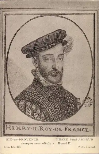 Künstler Ak Henry II Roi de France, Portrait