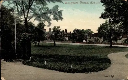 Ak Epsom Surrey South East England, Woodcote Green