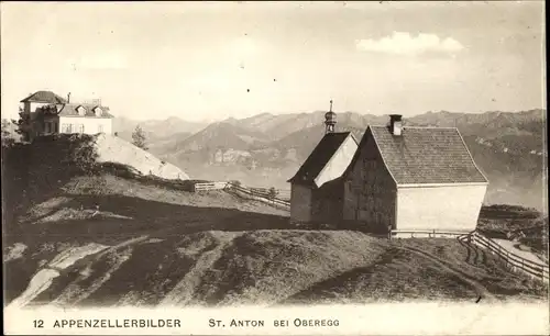 Ak Sankt Anton Oberegg Kt Appenzell Innerrhoden Schweiz, Panorama