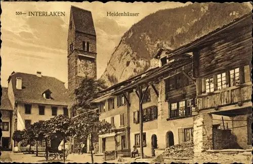 Ak Interlaken Kanton Bern Schweiz, Heidenhäuser