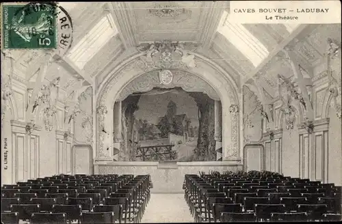 Ak Saumur Maine et Loire, Caves Bouvet Ladubay, Le Theatre