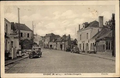 Ak Mûrs Erigné Maine et Loire, Arrivée d'Angers, Restaurant