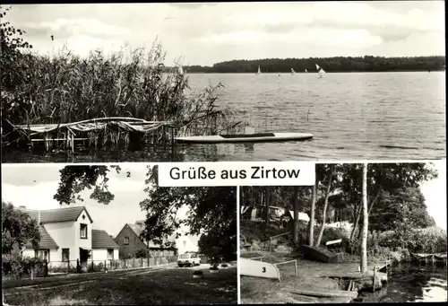 Ak Zirtow Wesenberg Mecklenburg, Campingplatz C 64, Dorfstraße