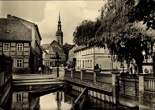 Ak Lübbenau im Spreewald, Mühleneck